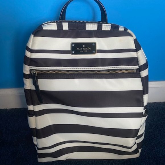 Kate Spade Striped Backpack - Picture 1 of 6